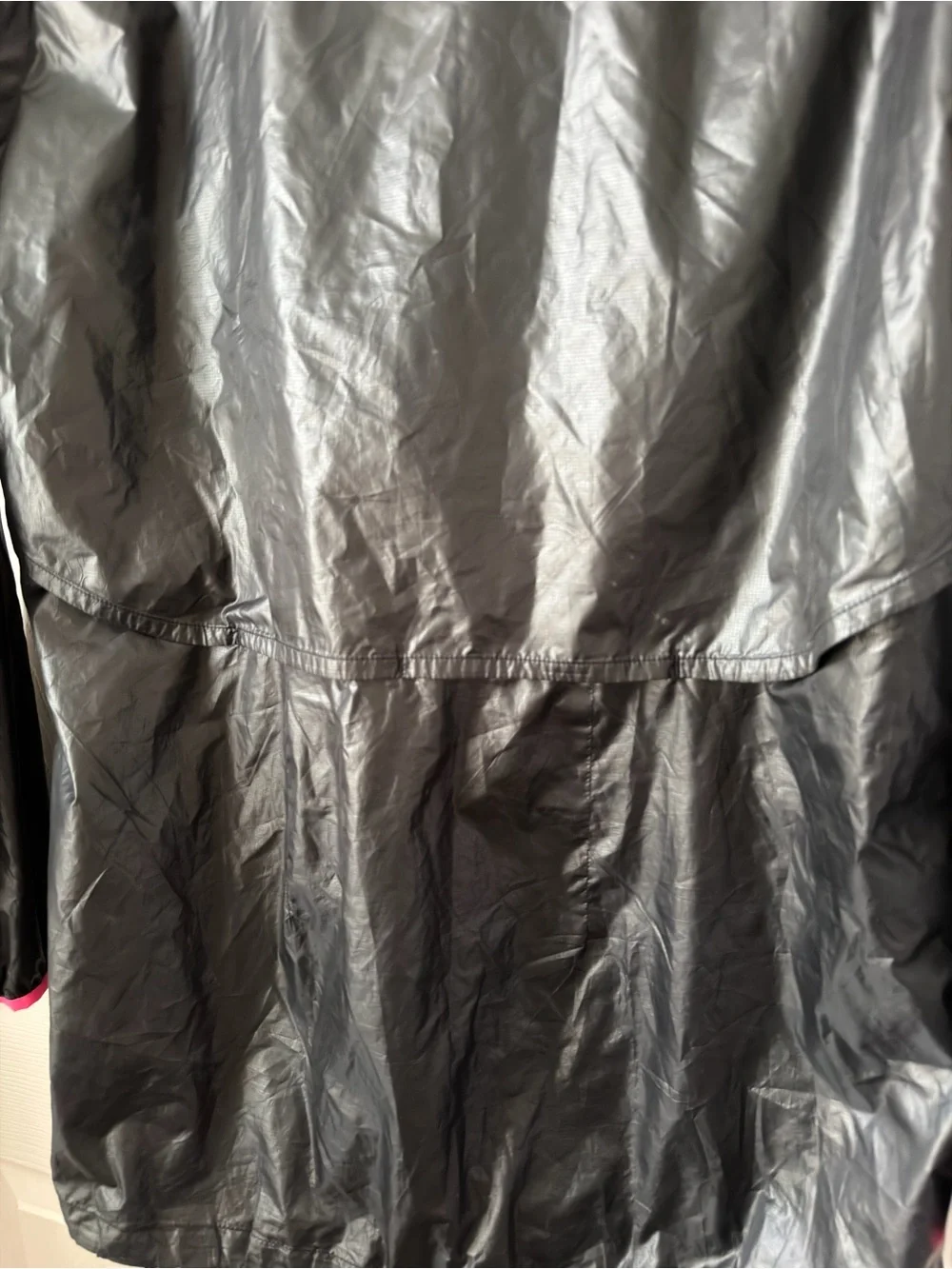 Nike Golf Dri-FIT Black Pink Hooded Windbreaker Jacket XL